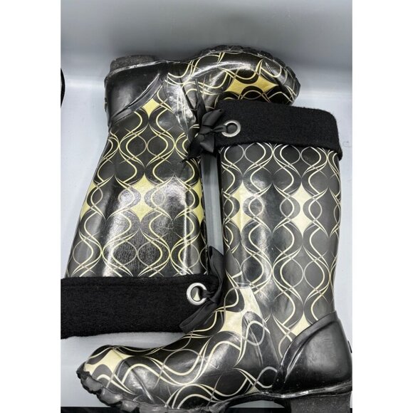 Bogs Womens Waterproof Rain Snow Boots Alex Swirlprint Sz 11 - Picture 4 of 7